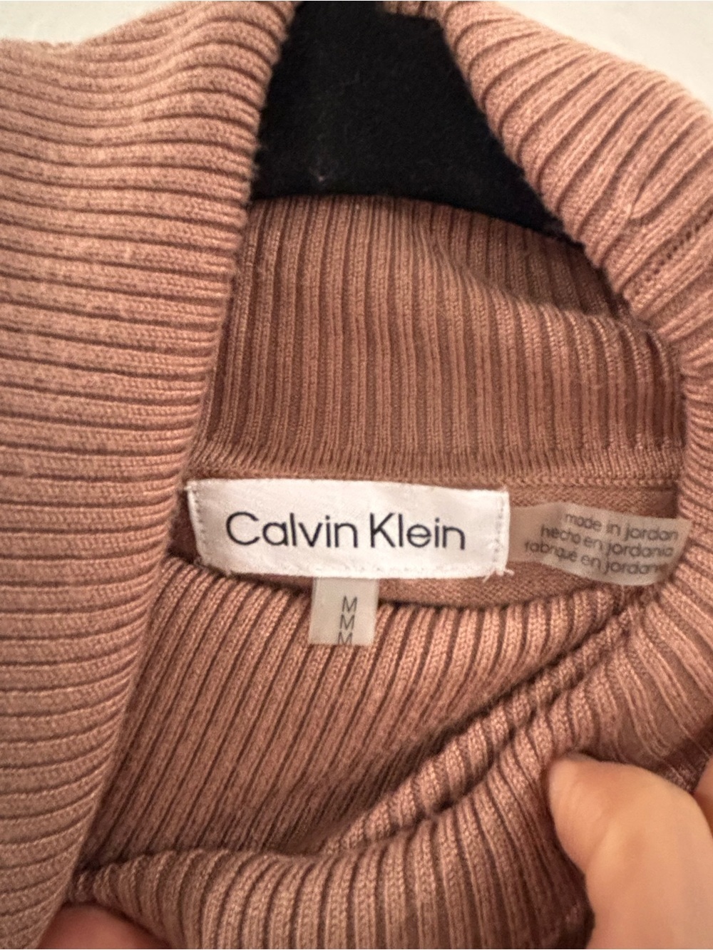 Calvin Klein - Tan Turtleneck Sweater - Picture 4 of 7